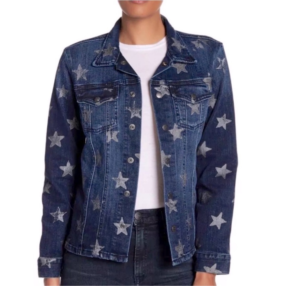 Current/Elliot star stamped denim jacket